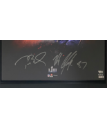Tom Brady / Rob Gronkowski Autographed SB 53 Framed 20 x 24 Photo Fanati... - £2,473.78 GBP