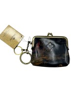 Patricia Nash Kent Countryside LG Borse Coin Purse w/clip Key Chain Leather - $34.46