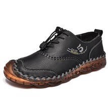 2021 New Men&#39;s Casual Leather Shoes  Brand Designer Handmade Shoes Fashion Retro - £49.69 GBP