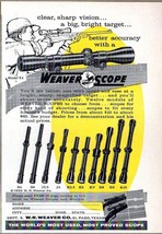 1959 Print Ad Weaver Model K Rifle Hunting Scopes El Paso,Texas - $10.51