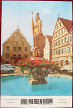 Original Poster Germany Bad Mergentheim Fountain Baden - £34.84 GBP