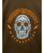Harley-Davidson H-D T-Shirt Tee Pacific Junction Iowa 2022 Blue Metal Sk... - £35.45 GBP