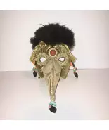 Gold &amp; Feathered Venetian Plague Doctor Mask - $55.00