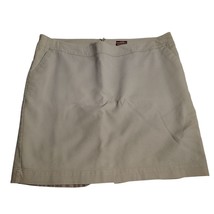 Merona Womens 18 Stretch Khaki Cotton Polyester Lined Skirt - $15.76