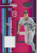 2005 Leaf Certified Materials Mirror Red Fabric Aubrey Huff 11 Rays 146/250 - £1.99 GBP