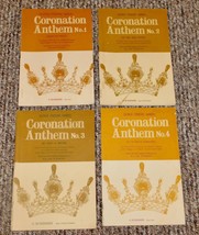 Coronation Anthem No 1-4 Songbook LOT 4 Sheet Music Book Handel Schirmer... - £8.83 GBP