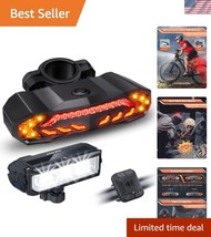 Waterproof Front and Rear Bike Lights with Alarm - USB C Rechargeable Sa... - $89.99