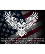 Tribal Eagle with Wings Spread Car Truck Window Vinyl Decal US Made US S... - $6.72+