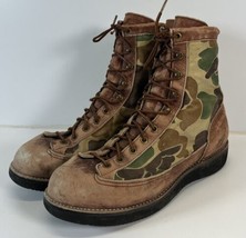 Vintage Cabelas 8278 Duck Hunter Camo Canvas Leather Hunting Boots 10.5 ... - £58.38 GBP