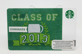 Starbucks Coffee 2012 Gift Card Class of 2013 Congrats Green School Zero Balance - £9.19 GBP