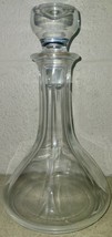 Crystal Decanter with Stopper - 10&quot; x 6&quot;.  Beautiful! - $15.67