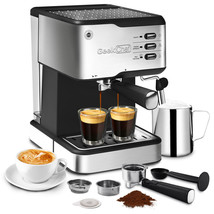 Espresso Machine 20 Bar Pressure Cappuccino Latte Maker Coffee Machine - £98.67 GBP