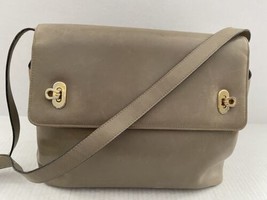 Salvatore Ferragamo ITALY Nutmeg Taupe Leather Bag Purse - $998.00