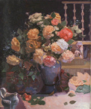 &quot; Été Bouquet &quot; par James Verdugo Signée Huile sur Toile 24 &quot; x20 &quot; Avec / COA - £3,792.75 GBP