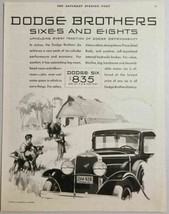 1930 Print Ad Dodge Brothers Sixes &amp; Eights Cars Farm &amp; Barn Kids &amp; Cow, Calf - £13.56 GBP