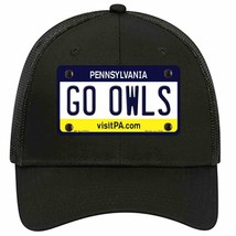 Go Owls Novelty Black Mesh License Plate Hat - £22.67 GBP