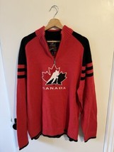 MENS Large Team Canada Hockey Canada Saga Sports Quarter-zip Hockey Sweater - $47.30 CAD