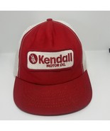 Vintage KENDALL MOTOR OIL Snapback Trucker Hat Patch Car Racing Made In USA - €20,62 EUR