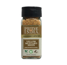 Pride of India – Yellow Mustard Seed Whole – Pungent &amp; Aromatic – Gourmet Indian - £6.43 GBP