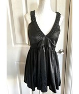 Victoria’s Secret Black Jeweled Sequins Sexy Satin BABYDOLL Lingerie Set... - $29.53 CAD