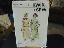 Kwik Sew 384 Misses Jackets &amp; Skirt Pattern - Size 8/10/12 Bust 34-37 - £10.35 GBP