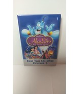 Cool Vintage Walt Disney Aladdin Movie 1st Time on DVD Advertising Promo... - £3.60 GBP