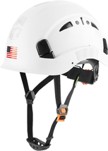 Safety Helmet Hard Hat Adjustable Lightweight Vented ABS  - £45.41 GBP