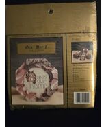 Vtg Old World Collection Cross Stitch Kit Floral Bless Our Home Octagon - $265.19 MXN