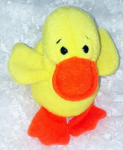 Vintage 1993 TY &quot;Quackers&quot; Plush Beanie Duck 5 3/4&quot; Tall - £7.57 GBP