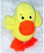 Vintage 1993 TY &quot;Quackers&quot; Plush Beanie Duck 5 3/4&quot; Tall - £7.46 GBP