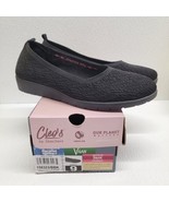 Skechers Women&#39;s Cleo Flex Wedge Comfort Vegan Black Flat Shoes Size 9 EUC - $34.55