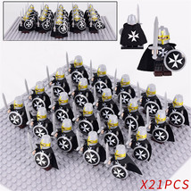 Medieval Castle Hospitaller Knights Army Set 21 Minifigures Lot - £23.69 GBP