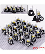 Medieval Castle Hospitaller Knights Army Set 21 Minifigures Lot - $30.68