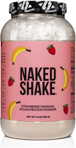 Naked Shake - Vegan Protein Powder, Strawberry Banana - Flavored Plant B... - £41.88 GBP