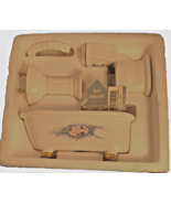 Mini Dreams: White Porcelain Bath Set of 4,  1:12 scale   [e-09] - $183.98 MXN