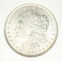 1884 O Silver Morgan Dollar NGC MS65, Front Shines With Back Fully Toned (Neat) - £192.79 GBP