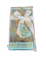 Baby Shower Favors Boy Gold Baby Carriage Bottle Opener Limited Edition ... - £45.05 GBP