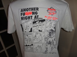 Vintage Hanes Another Fu@@ing Night at Tequila Sunrise Bar CARTOON T-shirt Men L - £28.94 GBP