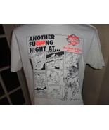 Vintage Hanes Another Fu@@ing Night at Tequila Sunrise Bar CARTOON T-shi... - £28.32 GBP