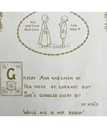 You Can&#39;t Eat Your Cake 1906 Wise Sayings Print 6 x 4&quot; MilIicent Sowerby... - $28.18 CAD