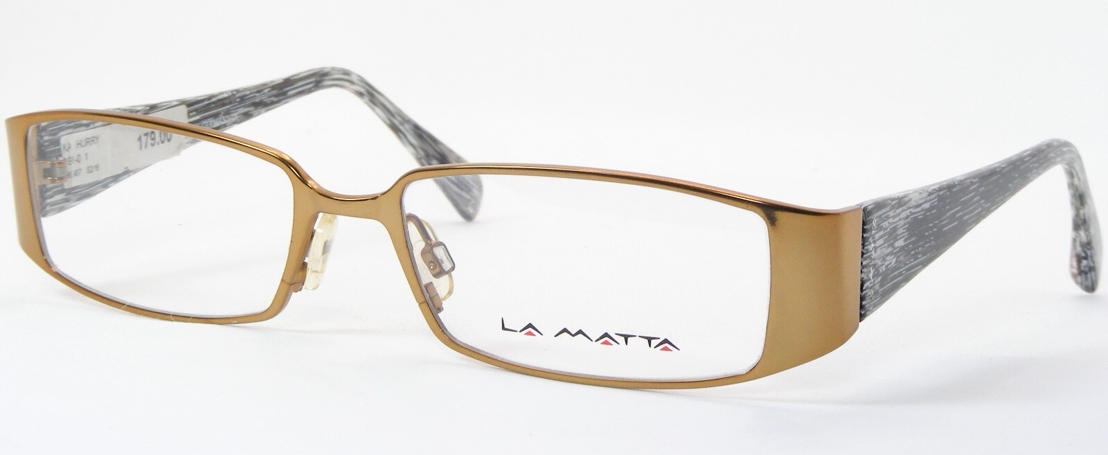 LA MATTA HURRY Colores 1 Oro Marrón Gafas Marco 52-16-135mm Alemania - $97.04