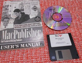 Mac Publisher, v. 1.0.4 1996 3.5 Flopy + Fonts/Clip Art CD Users Manual, MacSoft - £22.74 GBP