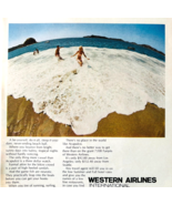 1967 Western Airlines Advertisement Vintage Aviation Acapulco Mexico DWW11C - $28.01 CAD