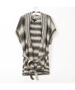 Banana Republic Belted Cardigan Gray White Sweater US WM&#39;s Medium - $419.78 MXN