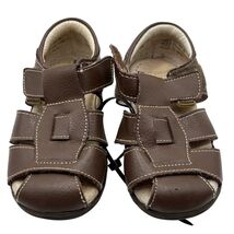 Pediped Brown Leather Kids Sandals Size 25/8.5 - $19.20