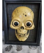 Vintage Halloween Prop Fright Frame Animated Talking Skull Haunted House... - £15.56 GBP