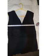 Jones New York Midi Black Dress Womens Size 14 Sleeveless V-Neck - $338.71 MXN
