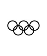 2x Olympic Committee rings Logo Vinyl Decal Sticker Different options fo... - €3,77 EUR+