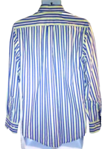 IZOD Mens Button Down Blue Striped Dress Shirt Size S/P Long Sleeve   - £7.70 GBP