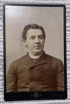 Cabinet Card Handsome Man Priest Collar CT Stuart Hartford - £11.62 GBP